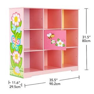 Fantasy Fields - Magic Garden Adjustable Cube Bookshelf, 9 Cube Storage Bookshelf