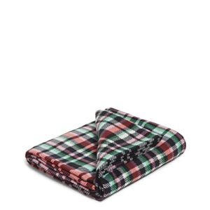 Vera Bradley Women's Packable Fleece Blanket, Ribbons Plaid, One Size