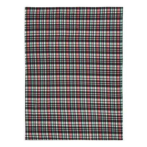 Vera Bradley Women's Packable Fleece Blanket, Ribbons Plaid, One Size