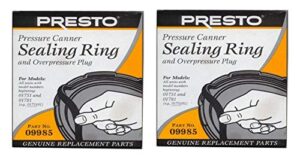 presto 09985 pressure cooker sealing ring, black, 2 pack