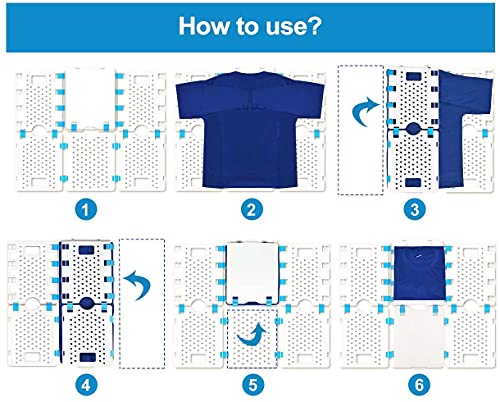 BoxLegend v4 Shirt Folding Board t Shirts Clothes Folder Durable Plastic Laundry folders Folding Boards