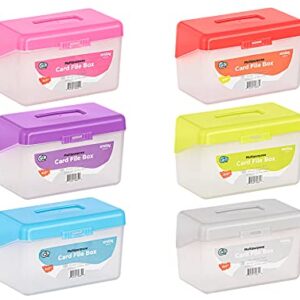Index Card holder Case 3" X 5", ideal box card holder for Filing Notes, Addresses & Recipes. Holds Up to 250 Cards (Pack of 12) - Emraw