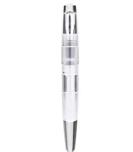 c2 fountain pen fine nib, eyedropper filling, clear transparent acrylic, large-capacity gift set (clear color only)