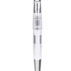 C2 Fountain Pen Fine Nib, Eyedropper Filling, Clear Transparent Acrylic, Large-Capacity Gift Set (Clear Color Only)