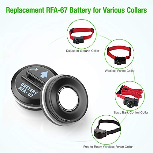 EBL 10 Pack RFA-67 6 Volt Pet Collar Replacement Batteries, Ultra Fit PIF-300 RF300 PIF-275-19 PRF-3004W PUL-250