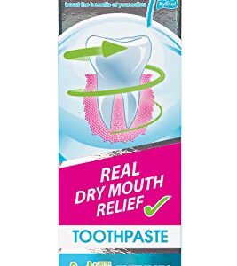 Oral7 Dry Mouth Toothpaste Containing Enzymes with Xylitol, Moisturizing and Teeth Whitening Toothpaste, Promotes Gum Health and Fresh Breath, Oral Care and Dry Mouth Products 2.5oz (2 Pack)