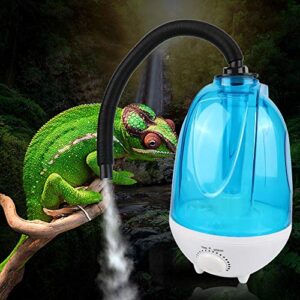 Reptile Humidifier, 4L Mute Mist Making Machine Reptile Air Aroma Ultrasonic Diffuser Water Mist Dispenser for Reptiles Amphibians (US Plug)