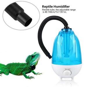 Reptile Humidifier, 4L Mute Mist Making Machine Reptile Air Aroma Ultrasonic Diffuser Water Mist Dispenser for Reptiles Amphibians (US Plug)