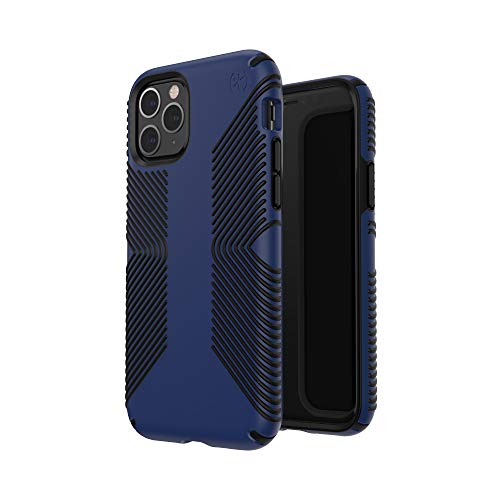 Speck Products Presidio Grip iPhone 11 Pro Case, Polycarbonate (PC), IMPACTIUM,Slim Fit,Coastal Blue/Black (129892-8531)