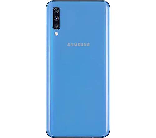 Samsung Galaxy A70 (128GB, 6GB RAM) 6.7" in-Screen Fingerprint, 25W Super-Fast Charger, US + Global 4G LTE GSM Unlocked International Model A705MN/DS (Blue, 128GB + 128GB SD + Case Bundle)