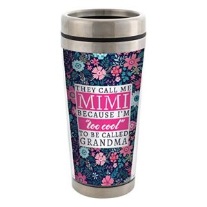 elanze designs mimi too cool to be called grandma stainless steel 16 oz travel mug with lid
