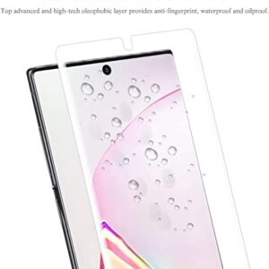 apiker 4 Pack Screen Protector Compatible with Samsung Galaxy Note 10 Plus, Soft TPU Film Support Fingerprint Sensor