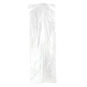 pack of 50 garment bag,transparent suit bag,clothing cover,gown and dress storage bag 60 x 150 cm
