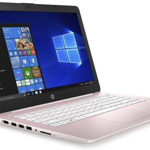 HP Stream 14inch HD(1366x768) Display, Intel Celeron N4000 Dual-Core Processor, 4GB RAM, 32GB eMMC, HDMI, WiFi, Webcam, Bluetooth, Win10 S, Rose Pink (Renewed)