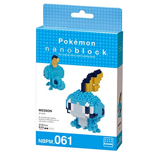 nanoblock KAWADA Sobble [Pokémon], Pokémon Series Building Kit, Multicolored, 210, (NBPM-061)