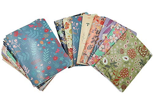 BaodeLI 24pcs Mini Notebook,Floral Patterns Portable Pocket Journal Steno Memo Notebook MiniDaily NotePad(8 Patterns,Ruled Pages)