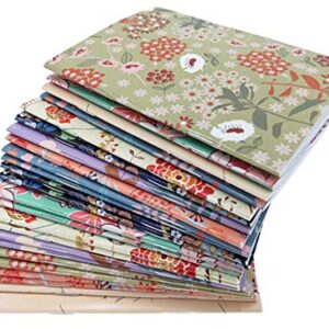 BaodeLI 24pcs Mini Notebook,Floral Patterns Portable Pocket Journal Steno Memo Notebook MiniDaily NotePad(8 Patterns,Ruled Pages)