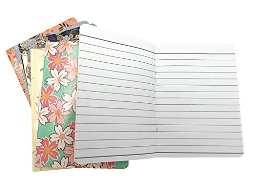 BaodeLI 24pcs Mini Notebook,Floral Patterns Portable Pocket Journal Steno Memo Notebook MiniDaily NotePad(8 Patterns,Ruled Pages)