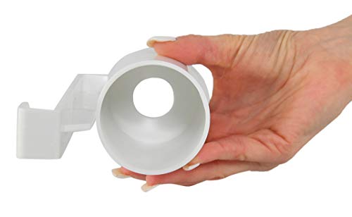 Home-X White Air Freshener Spray Holder for Home Bathroom Fits Toilet Deodorizer and Aerosol Odor Eliminator