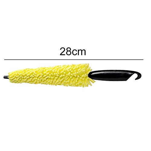 Car777 Car Dust Remover Car Vehicle Wheel Rims Tire Washing Cleaning Plastic Handle Sponge Brush Tool