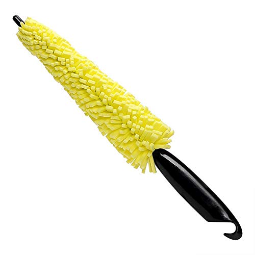 Car777 Car Dust Remover Car Vehicle Wheel Rims Tire Washing Cleaning Plastic Handle Sponge Brush Tool