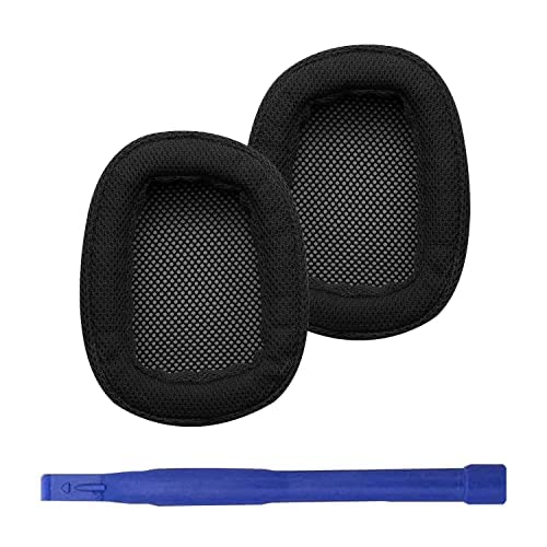 G433 Earpad Replacement Headset Ear Pad Ear Cushion Ear Cups Ear Cover Earpads Repair Parts Compatible with Logitech G433 G233 G PRO Headphones (Black/Fabric)