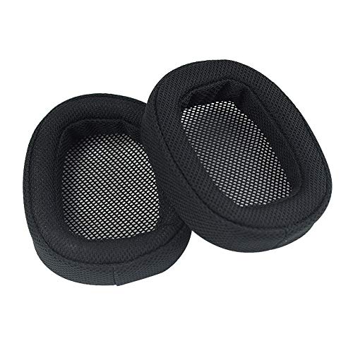 G433 Earpad Replacement Headset Ear Pad Ear Cushion Ear Cups Ear Cover Earpads Repair Parts Compatible with Logitech G433 G233 G PRO Headphones (Black/Fabric)