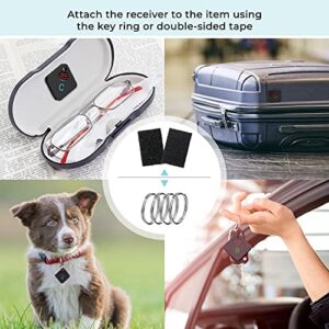 Key Finder, Esky 100dB Wireless Rechargeable RF Remote Finder with 197ft Working Range, 1 Transmitter and 5 Receivers Key Locator for Finding TV Remote, Keys, Pet, Ideal for Elder and Forgetful People