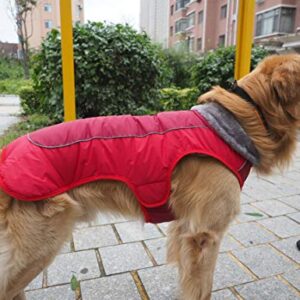 Apetian Dog Cold Weather Coats Winter Dog Vest Warm Dog Jacket Belle (M, A3-Red)