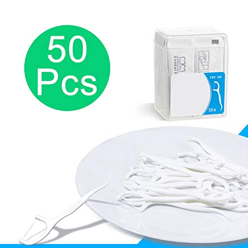 50 Count,Individually Wrapped Micro Dental Floss (50 Pcs)