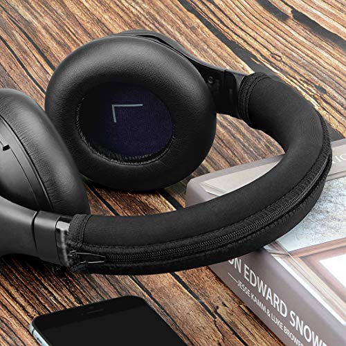 Geekria Headband Cover Compatible with Plantronic BackBeat PRO, PRO+, PRO 2, Wireless Noise Canceling Headphones/Headband Cushion/Easy DIY Installation No Tool Needed (Black)