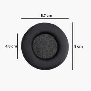 kwmobile Ear Pads Compatible with Pioneer HDJ-1000/HDJ-2000/HDJ-1500 Earpads - 2X Replacement for Headphones - Black