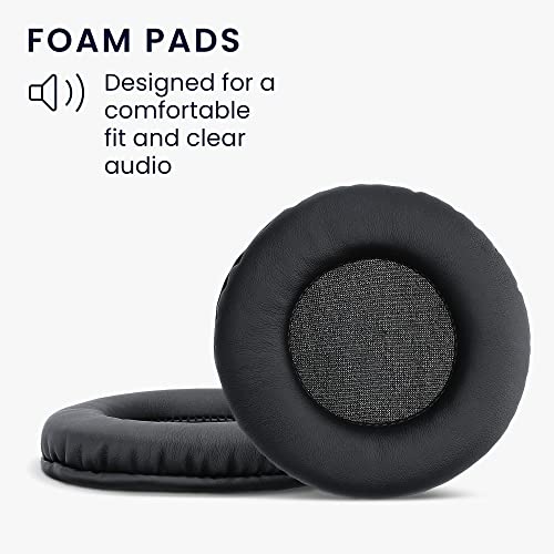 kwmobile Ear Pads Compatible with Pioneer HDJ-1000/HDJ-2000/HDJ-1500 Earpads - 2X Replacement for Headphones - Black