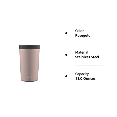 Ello Jones Stainless Steel Travel Coffee Mug - Travel Tea Mug, 11oz, Rosegold