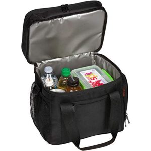 Insulated Cooler Lunch Bag - Multiple Storage Pockets - For Men, Women, and Children by Cozy Bear (Black)