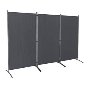 steelaid room divider – folding partition privacy screen for school, church, office, classroom, dorm room, kids room, studio, conference - 102" w x 71" inches - freestanding & foldable