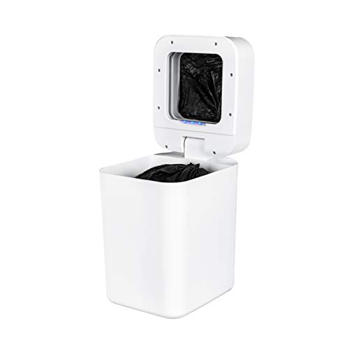 TOWNEW Smart Trash Can,4.1 Gallon Automatic Garbage Bin with Self-Sealing and Self-Changing,Motion Sense Activated Trashcan for Kitchen Bathroom Office,Large