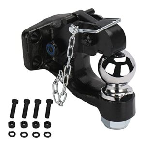 onltco pintle hook pintle hitches receiver hook 10 ton combination hitch ball 2-5/16” fits hitch hook military receiver 12000 lbs