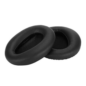 2pcs replacement ear pad cushion for sony mdr-10rbt mdr-10rnc mdr-10r earphone headset (black)