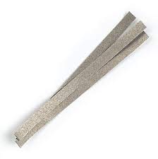 dental abrasive polishing strips stainless steel 4 mm med grit 6 pack