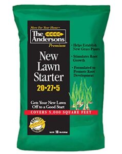 the andersons premium new lawn starter 20-27-5 fertilizer - covers up to 5,000 sq ft (18 lb)
