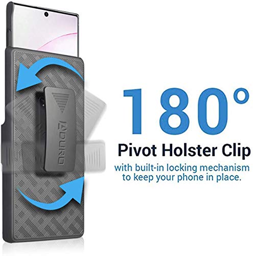 Aduro Cell Phone Holsters for Samsung Galaxy Note 10 Plus Case Protector Includes Belt-Clip & Built-in Kickstand
