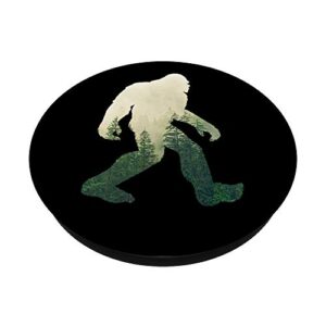 Bigfoot Figure Sasquatch Yeti Nature Double Exposure PopSockets PopGrip: Swappable Grip for Phones & Tablets
