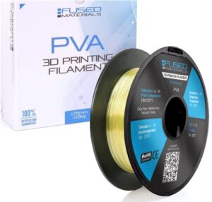 fused materials pva 3d printer filament, 1.75mm, 0.5kg roll