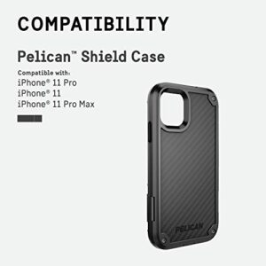 Pelican iPhone 11 Pro Max Case, Shield Case - Military Grade Drop Tested – with Kevlar brand fibers, TPU, Polycarbonate Protective Case for Apple iPhone 11 Pro Max (Black)