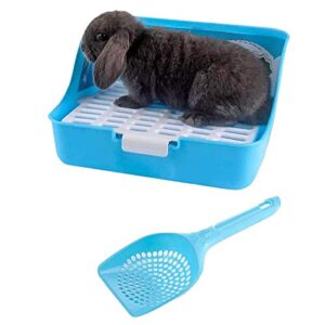 rabbit litter box, rat litter tray ferret potty training corner litter pan cage cleaner for chinchillas guinea pigs