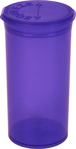 Purple Pop Top Bottles - 13 Dram - 1.63 Fl. Oz. - #PT13PU - Set of 100