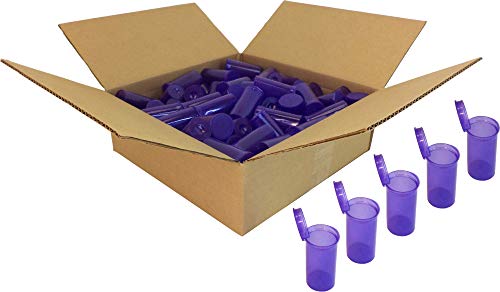 Purple Pop Top Bottles - 13 Dram - 1.63 Fl. Oz. - #PT13PU - Set of 100