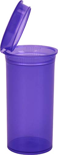 Purple Pop Top Bottles - 13 Dram - 1.63 Fl. Oz. - #PT13PU - Set of 100