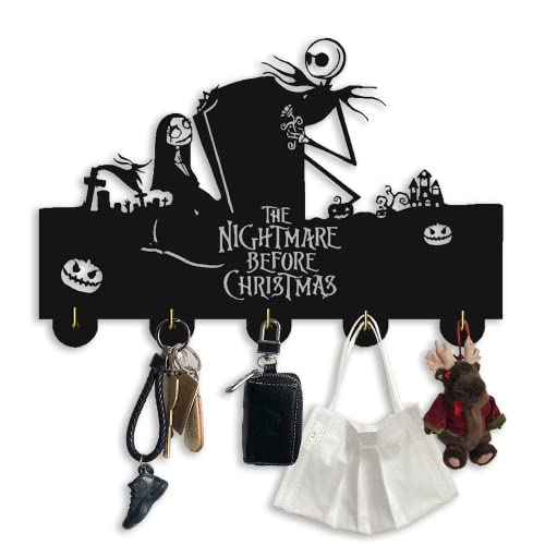 YSdesign The Nightmare Before Christmas Door Hooks,Coat Hooks,Key Holder,Key Hanger for Wall Decor -Unigue Gift-20LB(Max)